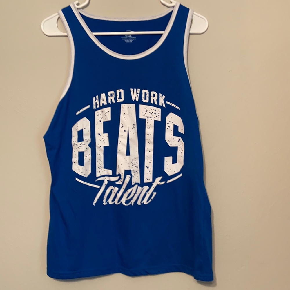Hard work beats talent tank top